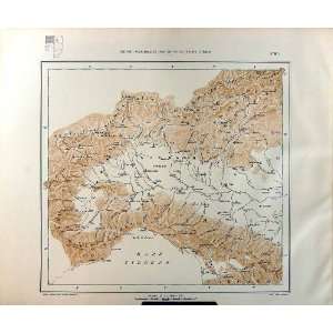    1933 Colour Map Italy Statistics Del Regno DItalia