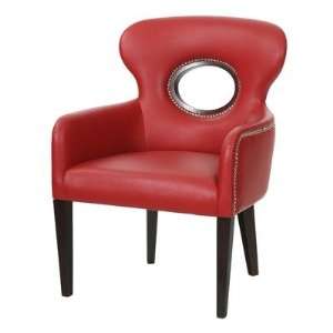  Winmark Modern Open Back Chair in Distressed Red: Home 