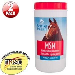  Best Pet Health MSM Powder for Horses 2 Pack   4Lb. Tubs 