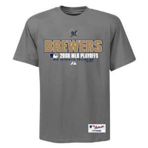 Milwaukee Brewers 2008 Playoffs On Field T Shirt  Sports 