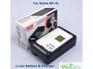 Li ion BP 4L BP4L Battery + Charger For Nokia N810 E90i  