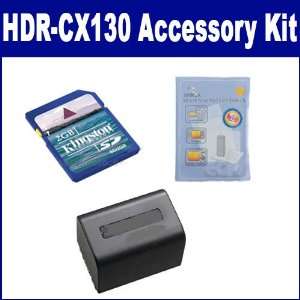  Sony HDR CX130 Camcorder Accessory Kit includes: ZELCKSG 
