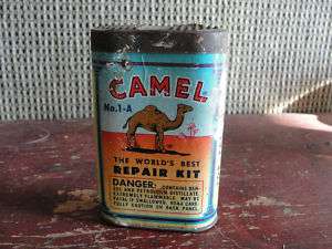Camel tin, Worlds Best Repair Kit, old, H.B.Egan Mfg  