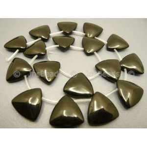  20mm Triangle Beads, 20 Pcs Black Obsidian Arts, Crafts & Sewing