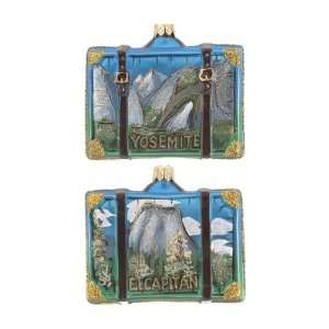 Personalized Yosemite Suitcase Christmas Ornament:  Home 