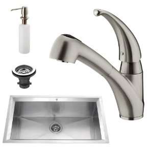  Industries VG15030 Undermount Faucet Dispenser Kitchen Sink, Steel