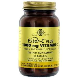  Solgar   Ester C Plus, 1000 mg, 60 tablets [Health and 