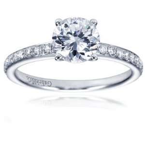   Straight Engagement Ring   Does not Include The Center Diamond