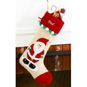   Christmas Stocking Personalized: Santa Claus Character: Home & Kitchen