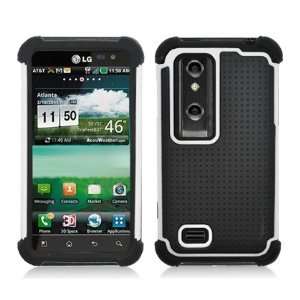   THRILL 4G ARMOR 3 IN 1 RUBBER CASE, WHITE Cell Phones & Accessories