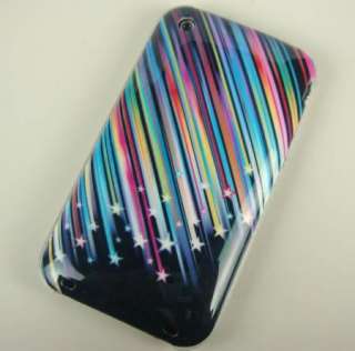 Colorful Rainbow Star Hard cover case for iPhone3G 3GS  