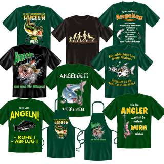 Angler T Shirt oder Schürze angeln Angelsport  