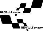 Renault Sport RS Flagge Aufkleber Clio, Megane, Twingo
