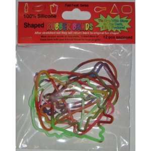   : Fast Food 2 In 1 Style Tie Dye And Glow Rubber Bands: Toys & Games