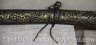   Old Antique Tibetan Noble Gilded Iron Mailbox Museum Quality@  