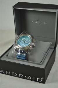 Android Stance Chronograph 50mm Powder Blue Watch  