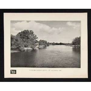   Winnipesaukee River Laconia   Original Halftone Print