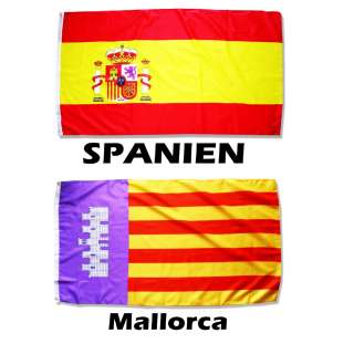 SET FAHNE SPANIEN MALLORCA 90x150 FLAGGE 90 x 150 cm  