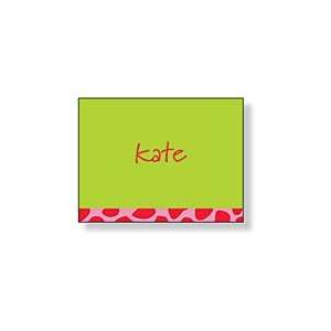  Inkwell   Folded Note Personalized Stationery (Lime 