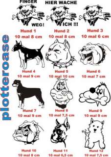 Hunde Warnschild,Aufkleber,Hundeaufkleber,Vorsicht Hund  