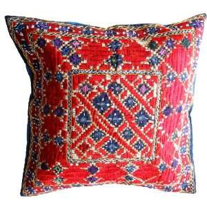   Embroidered Mirror Decorative Throw Pillow Cover   2