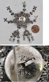 Antique Filigree 830 Silver Norwegian Pin/Brooch Late 1800s 13 1/4L 