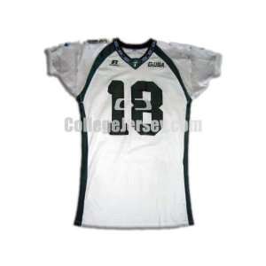  White No. 18 Game Used Tulane Football Jersey (SIZE XL 