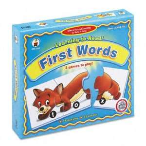   Learning to Read First Words Puzzle Game CDPCD3116: Toys & Games
