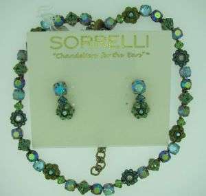 Sorrelli Ocean Necklace Earrings Set NBE2 EBE2  