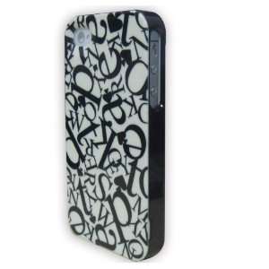 (TM) 2012 New Black Letters With Black Side Case For IPhone 4 4s 