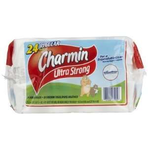 Charmin Ultra Strong, Regular Roll, 2 Ply, White 24ct (Quantity of 4)