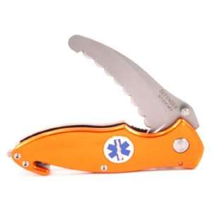  Orange Paramedic EMT Rescue Folding Blade Pocket Knife 