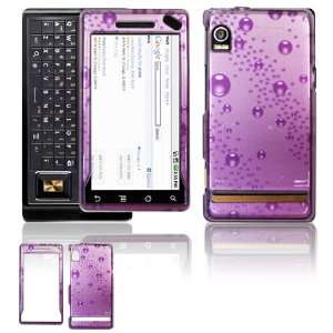 Purple Bubbles Design Hard Accessory Faceplate Case Cover for Motorola 