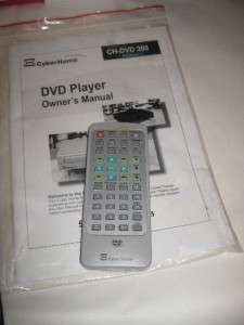 Cyber Home CH DVD 300 DVD Player Progressive Scan Video W/ remote 