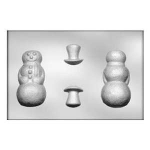  3 D Snowman With Hat Candy Molds
