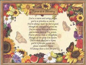   Nana Personalized Poem Print  A Gift to Be Treasured for Any Occasion