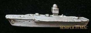USS ENTERPRISE CVN 65 AUTHENTIC US NAVY PEWTER HAT PIN  