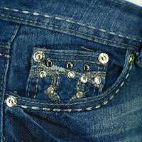 short pants gray stitch wash jeans stones light denim  
