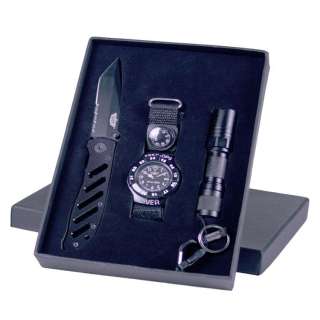 UZI SFS 1 Special Force Set: Knife Compass Watch Light 047189000223 