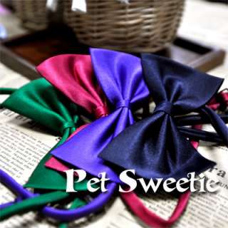 Cute Pet Dog Cat bowtie Necktie clothes Random Color  