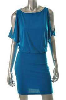 FAMOUS CATALOG Moda Blue Cocktail Dress BHFO Sale S  