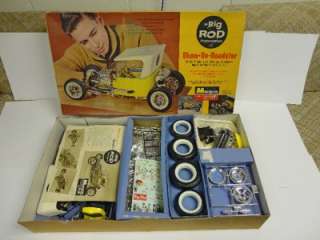 1963 1/8 Scale Monogram Big Rod Show Go Roadster Kit RARE  
