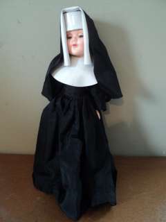Vintage 12 Nun Religious Figure Hard Plastic Doll  