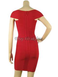 Bandage Bodycon Dresses Evening Cocktail Dresses Party Prom Dress Red 