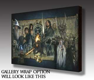Lord of the Rings CANVAS GICLEE Fellowship of the Ring  