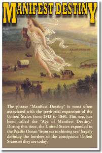 Manifest Destiny   US History Social Studies POSTER  