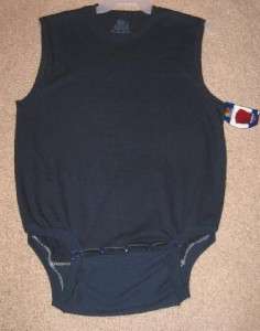 Adult Baby (M) 44 SLEEVELESS Knit ONESIE & FUN Snap SHORTS by LL 