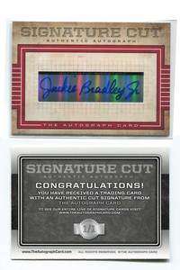 Jackie Bradley Jr. Cut Signature Card 1/1 AUTO Boston Red Sox  