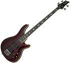 NEW SCHECTER OMEN EXTREME 4 FLAMED BLACK CHERRY 4 STRING ELECTRIC BASS 
