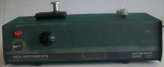 Sage Instruments Orion Lab Syringe Pump / 341B  